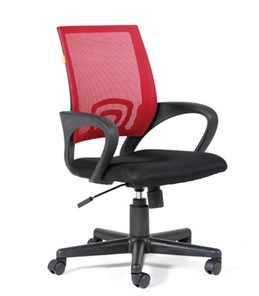 Офисное кресло CHAIRMAN 696 black Сетчатый акрил DW69 красный в Коврове