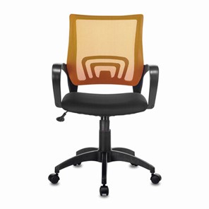 Офисное кресло Brabix Fly MG-396 (с подлокотниками, сетка, оранжевое/черное) 532084 в Коврове