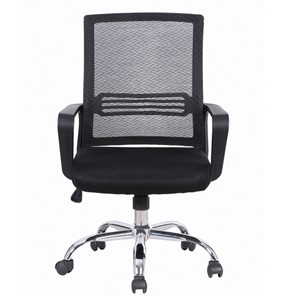 Офисное кресло Brabix Daily MG-317 (с подлокотниками, хром, черное) 531833 в Коврове