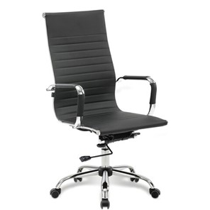 Кресло офисное BRABIX "Energy EX-509", экокожа, хром, черное, 530862 в Коврове