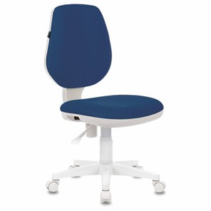 Офисное кресло Brabix Fancy MG-201W (без подлокотников, пластик белый, синие) 532413 во Владимире