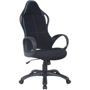 Офисное кресло Brabix Premium Force EX-516 (ткань, черное/вставки синие) 531572 во Владимире