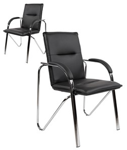 Кресло CHAIRMAN 851 экокожа черная (2 шт. в комплекте) в Коврове