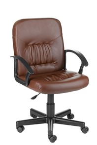 Офисное кресло Чат кожзам коричневый в Коврове