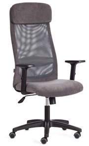 Кресло компьютерное PROFIT PLT флок/ткань, серый, 29/W-12, арт.20537 в Коврове