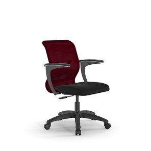 Компьютерное кресло SU-M-4/подл.160/осн.005 бордовый/черный во Владимире