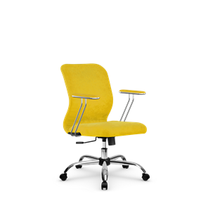 Кресло офисное SU-Mr-4/подл.078/осн.003 желтый во Владимире