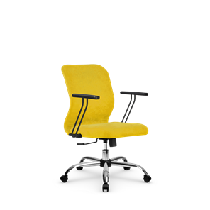 Кресло компьютерное SU-Mr-4/подл.109/осн.003  желтый в Коврове