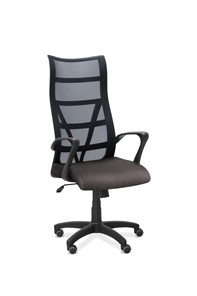 Кресло в офис Топ, сетка/ткань Bahama / черная/серая во Владимире