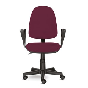 Офисное кресло Brabix Prestige Ergo MG-311 (регулируемая эргономичная спинка, ткань, бордовое) 532422 во Владимире