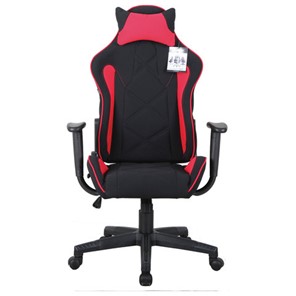 Кресло компьютерное Brabix GT Racer GM-100 (подушка, ткань, черное/красное) 531820 во Владимире