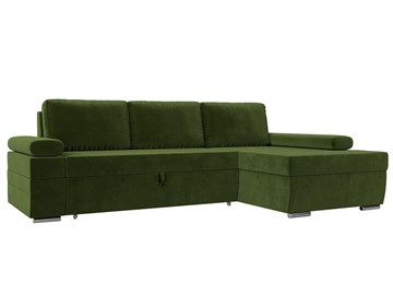 Угловой диван с оттоманкой Канкун, Зеленый (микровельвет) НПБ во Владимире