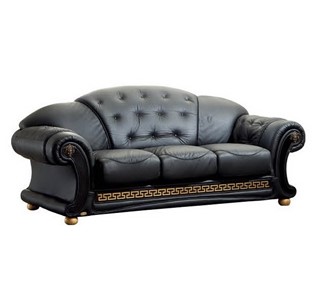 Прямой диван Versace (3-х местный) black в Коврове