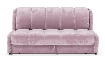 Прямой диван Аккордеон-Кровать 1,55 с каретной утяжкой, полоска (НПБ) в Коврове