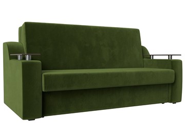 Прямой диван Сенатор Аккордеон 160, Зеленый (Микровельвет) в Коврове