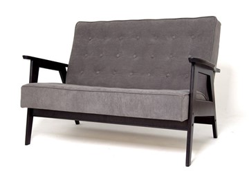 Прямой диван Ретро, двухместный (венге / RS 15 - темно-серый) в Коврове