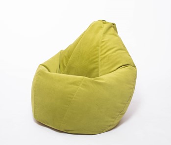 Кресло-мешок Груша малое, велюр однотон, травянное во Владимире