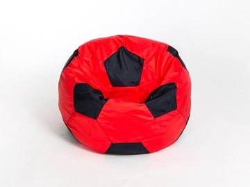 Кресло-мешок Мяч большой, красно-черный во Владимире