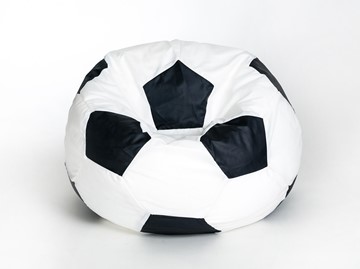 Кресло-мешок Мяч малый, бело-черный во Владимире