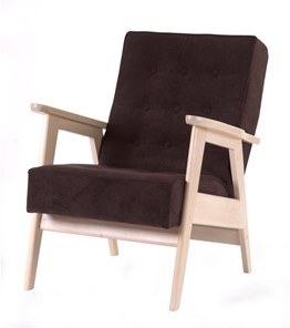 Кресло Ретро (беленый дуб / RS 32 - коричневый) во Владимире