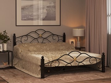 Кровать двуспальная Гарда 3, 160х200, черная в Коврове