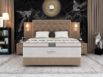Двуспальная кровать Орматек Alliance/Podium M 160х200, Флок (Велсофт Какао) во Владимире