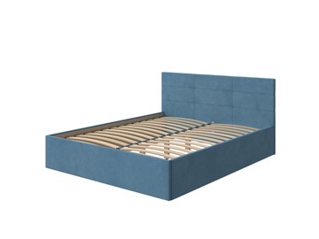 Спальная кровать Vector Plus 160х200, Велюр (Monopoly Прованский синий (792)) в Коврове