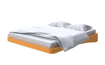 Парящая кровать 2-спальная 180х200, Велюр (Scandi Cotton 18 Шафран) в Коврове