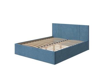 Кровать в спальню Helix Plus 90х200, Велюр (Monopoly Прованский синий (792)) в Коврове