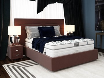 Кровать в спальню Modern/Island M 180х200, Флок (Велсофт Спелая слива) во Владимире