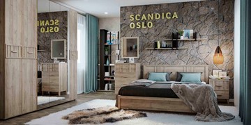 Модульная спальня SCANDICA OSLO №1 в Коврове
