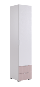 Однодверный шкаф Зефир 107.01 (белое дерево/пудра розовая (эмаль)) в Коврове