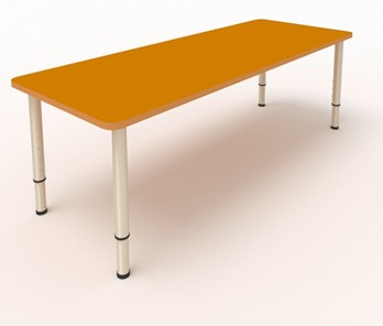 Стол для детей 2-местный  (по одну сторону столешн.) СДО-2 (0-3) оранжевый во Владимире