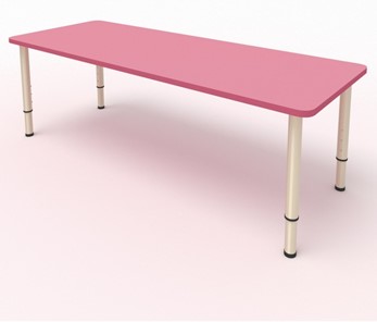 Стол для детей 2-местный  (по одну сторону столешн.) СДО-2 (0-3) розовый (МДФ) в Коврове