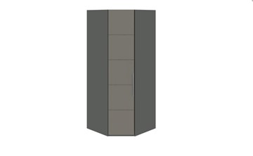 Распашной шкаф угловой Наоми, цвет Фон серый, Джут СМ-208.07.06 в Коврове