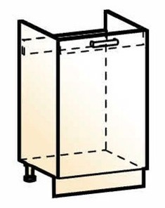 Шкаф рабочий под мойку Стоун L500 (1 дв. гл.) в Коврове