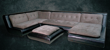 П-образный диван Шад Эвелина со столом-пуфом в Коврове