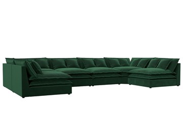 П-образный диван Лига-040, Зеленый (велюр) во Владимире