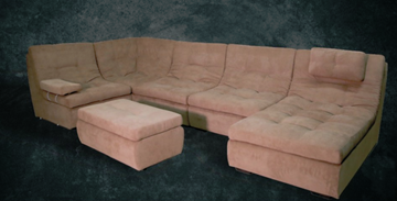 П-образный диван Шад Премьер со столом-пуфом в Коврове