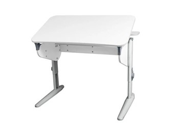Детский стол-трансформер 5/100 (СУТ.46) + Polka_z 5/500 (2 шт) Рамух белый/серый/серый в Коврове