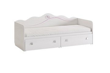 Кроватка Фэнтези с ящиками, белый рамух в Коврове