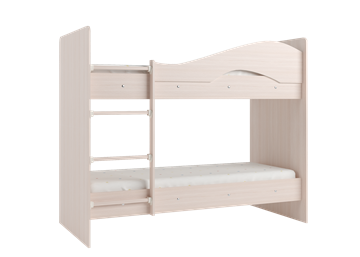 Кровать 2-ярусная Мая на щитах со шкафом и ящиками, цвет Млечный дуб во Владимире - предосмотр 2