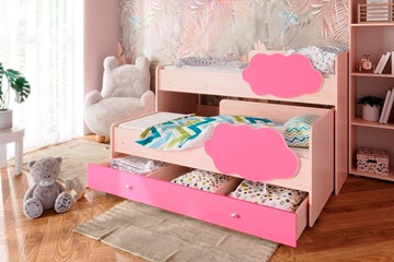 Детская 2-этажная кровать Соник 1.6 с ящиком, Розовый в Коврове