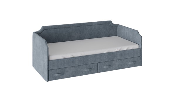 Кровать в детскую Кантри Тип 1, ТД-308.12.02 (Замша синяя) во Владимире - изображение