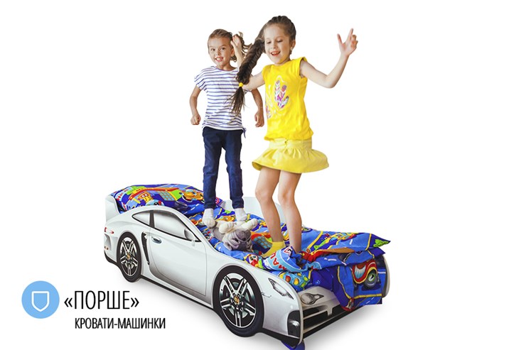 Детская кровать-машина Porsche в Коврове - изображение 4