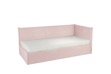 Детская кровать 0.9 Бест (Тахта), нежно-розовый (велюр) в Коврове