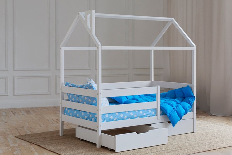 Детская кровать Домик с ящиками, цвет белый во Владимире - изображение 2