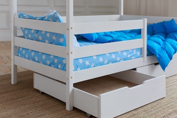 Детская кровать Домик с ящиками, цвет белый в Коврове - предосмотр 3
