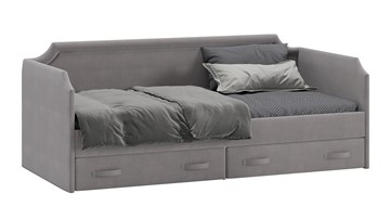 Подростковая кровать Кантри Тип 1, ТД-308.12.02 (Велюр Светло-серый) в Коврове