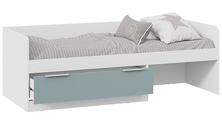 Детская кровать Марли Тип 1 (Белый/Серо-голубой) во Владимире - изображение 1